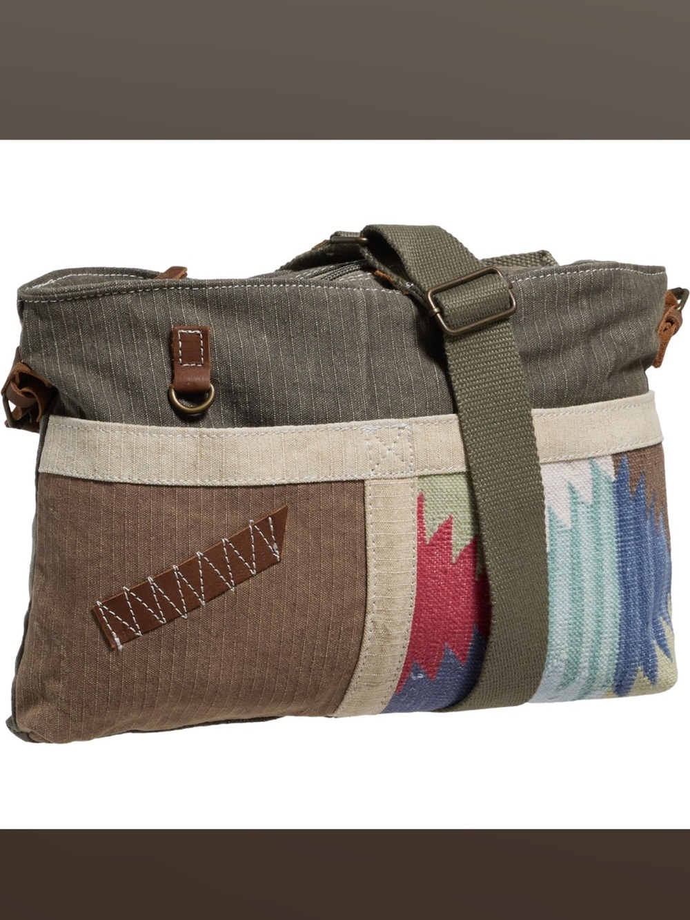 Uchi Embroidered Crossbody Bag